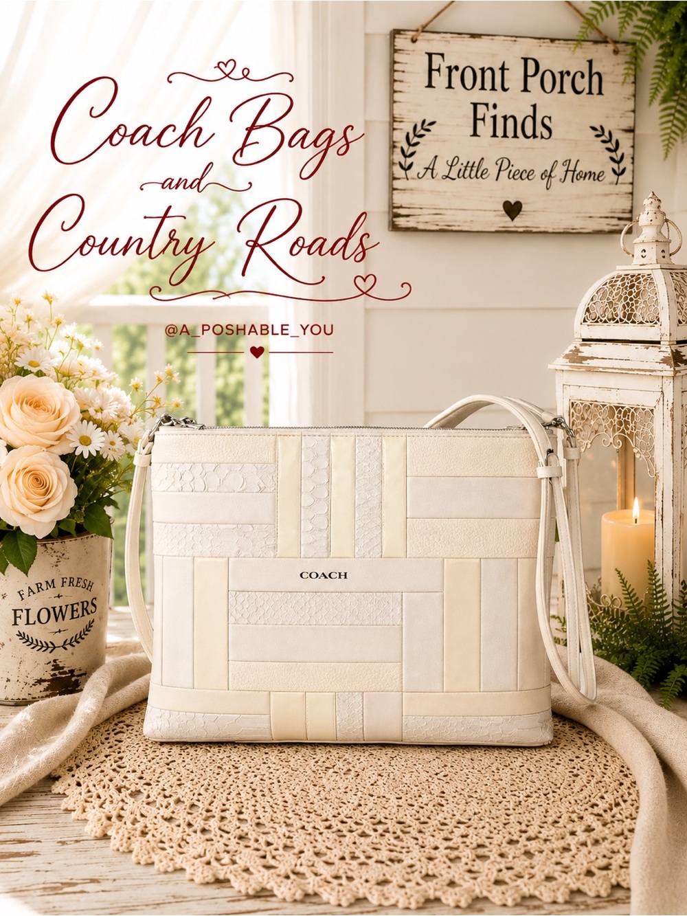Coach Patchwork High Rise Crossbody Bag - Picture 1 of 16